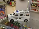 Big size police piggy bank with pass code
