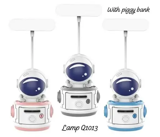 Space table lamp with piggy lamp
