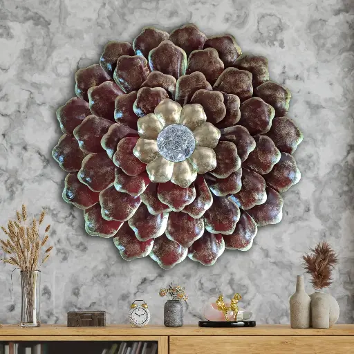 Metal wall decore flower