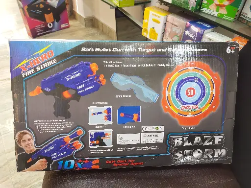 Soft Bullet Gun With Safety Glasses